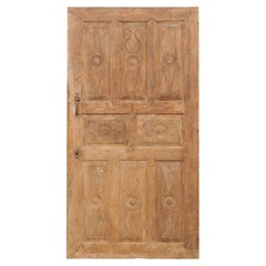 Used 19th C. Turkish Decoratively-Carved Wood Raised Panel Dooor