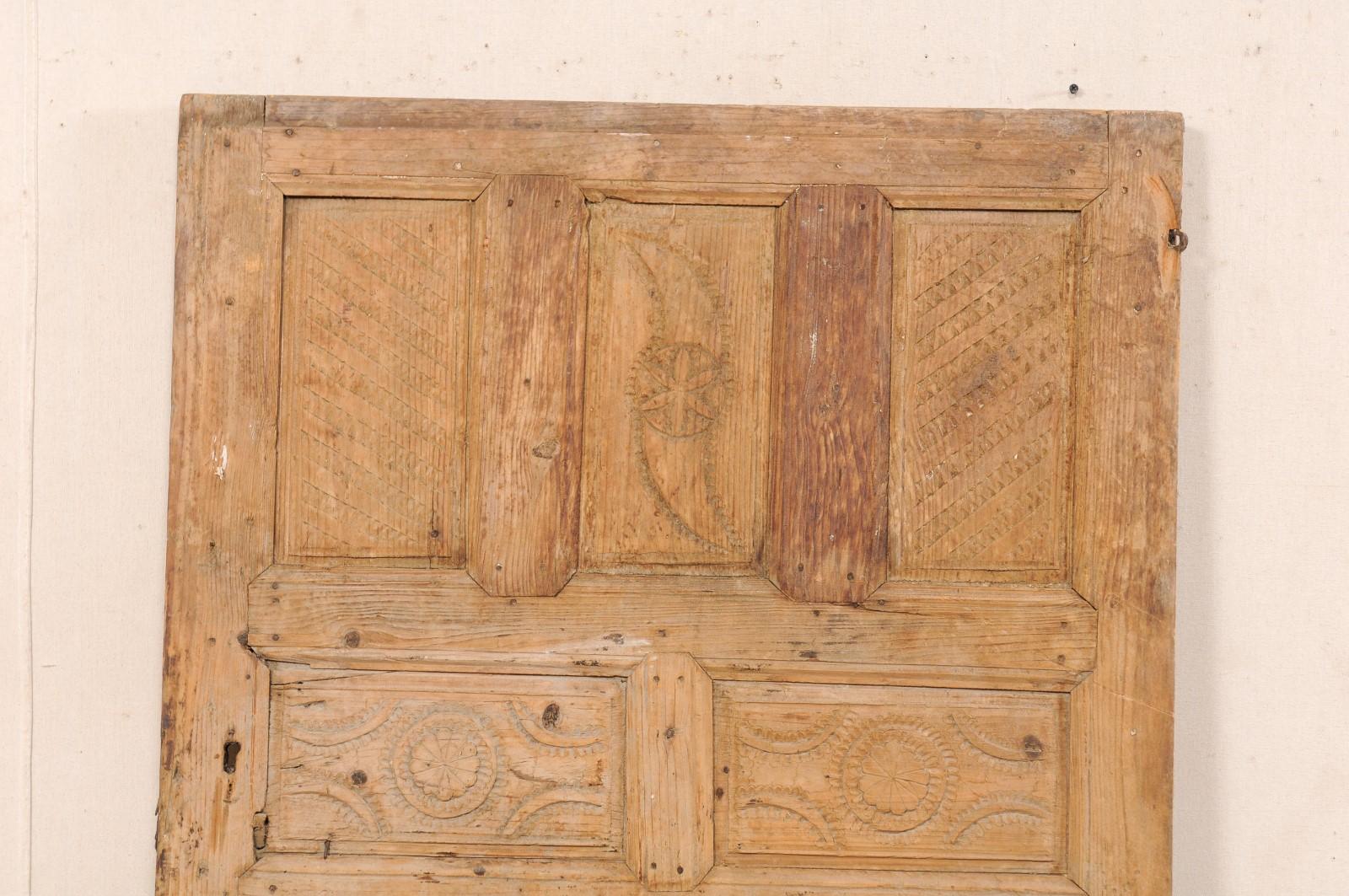 Turc Porte à panneaux en bois turc du 19ème siècle, d'environ 5,5 pieds de haut en vente