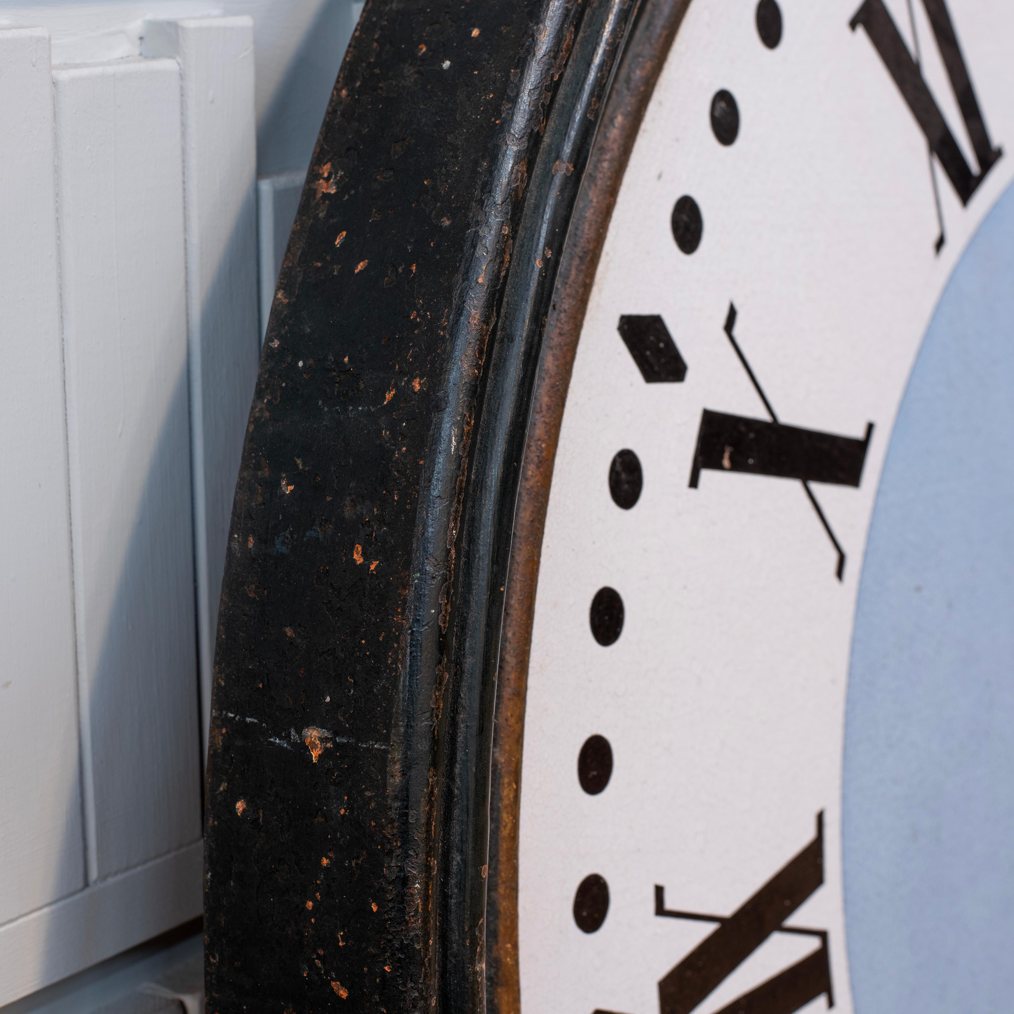 19th C. Turret Clock Face, French Terra Cotta For Sale 1