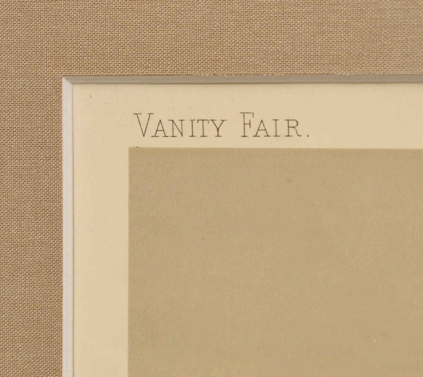 XIXe siècle 19e siècle, Vanity Fair Framed Chromolithographe of Gentlemen Ex. Christie' s en vente