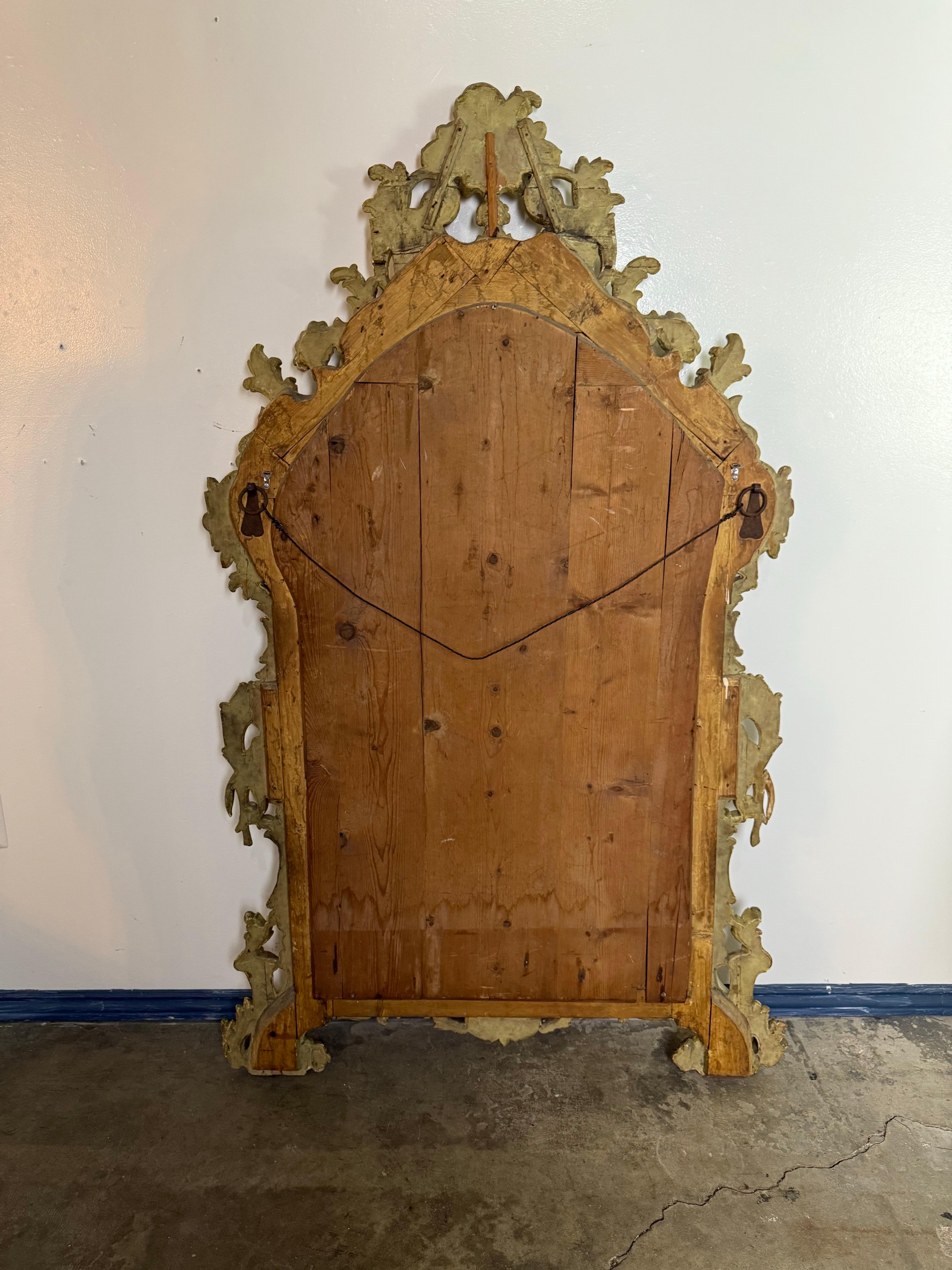19th C. Venetian Painted Mirror For Sale 5