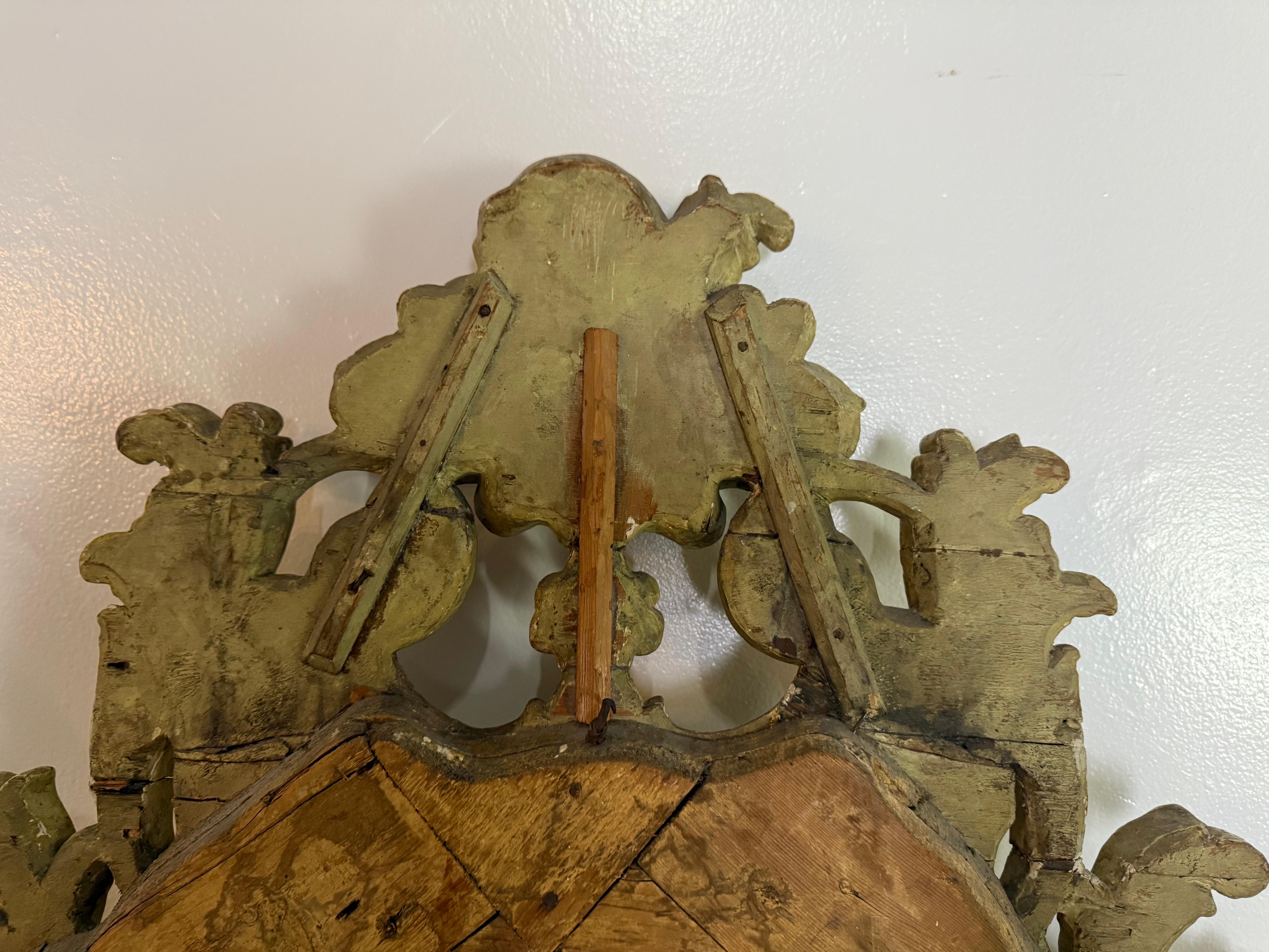 19th C. Venetian Painted Mirror For Sale 7