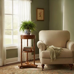 XIX sec. Tavolo vittoriano a più livelli in finto bambù Chinoiserie / Piedistallo con piano in marmo