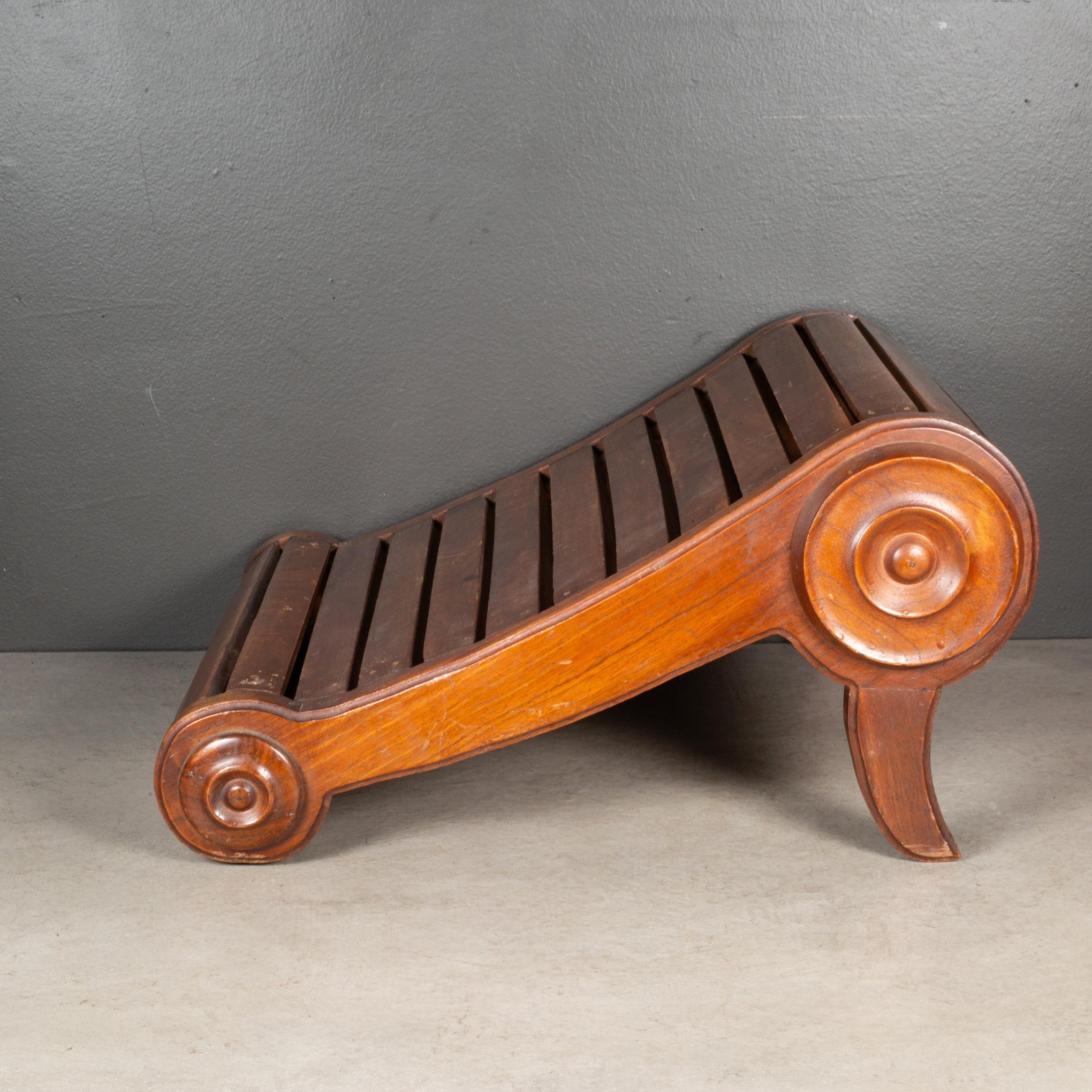 American 19th C. Victorian Mahogany Foot Stool c.1800s