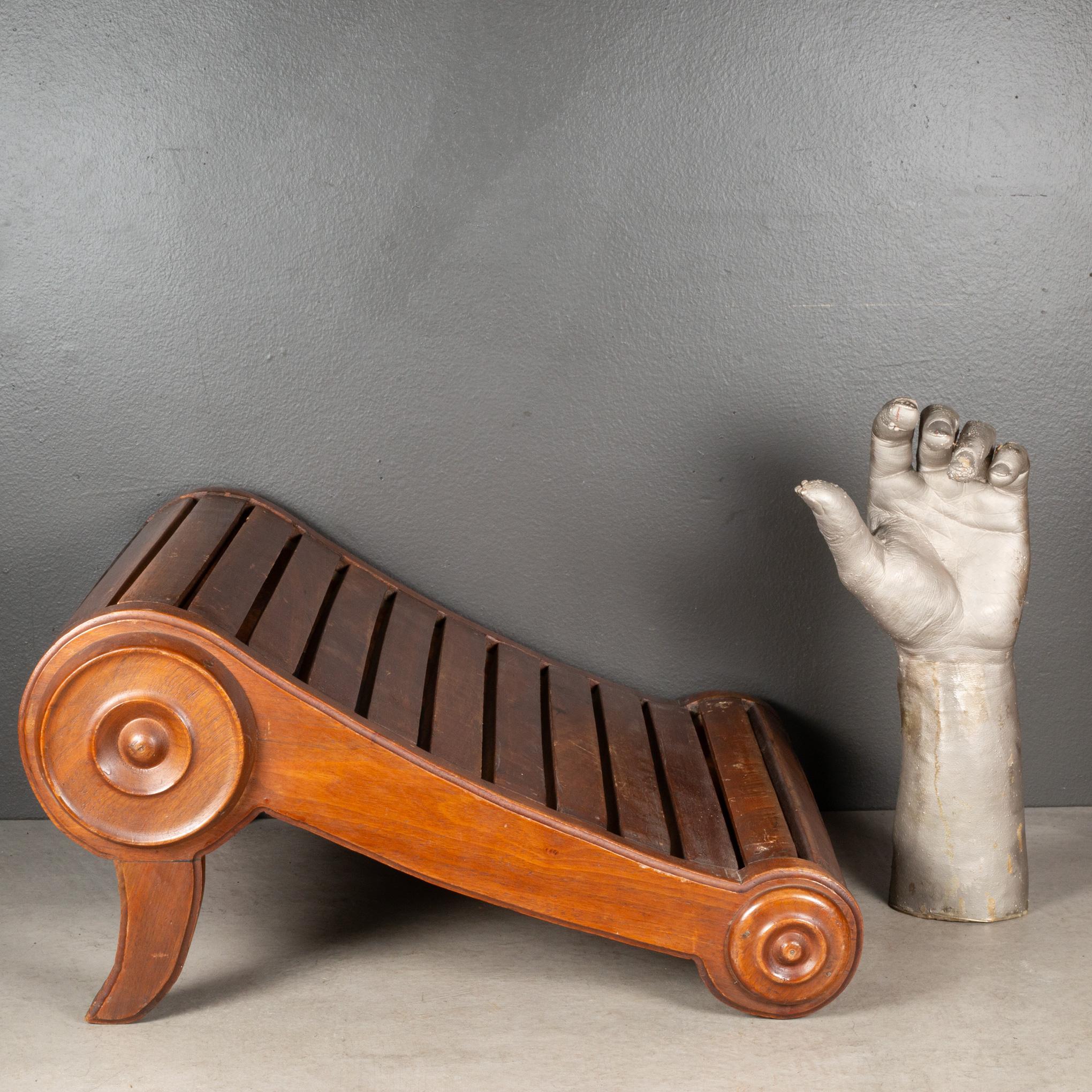19th C. Victorian Mahogany Foot Stool c.1800s 1
