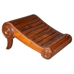 19th C. Victorian Mahogany Foot Stool c.1800s