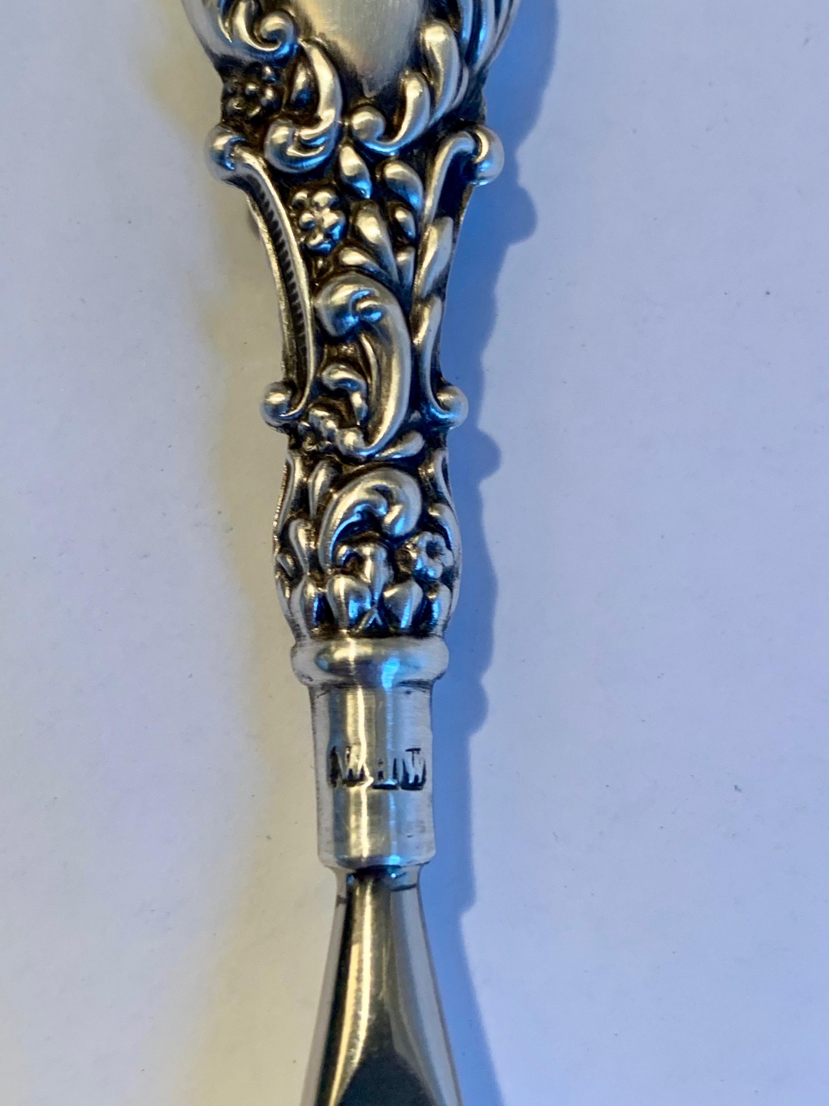 Early Victorian 19th Century Victorian Sterling Handle Shoe Horn