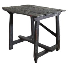 Table d'artiste catalan Wabi Sabi du 19ème siècle 