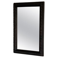 19th C Walnut Mirror