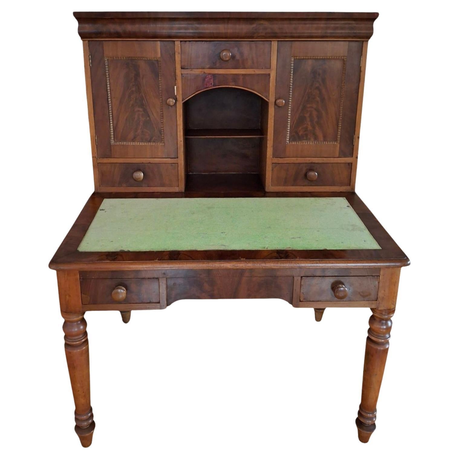 19th C. Walnut Plantation Desk For Sale