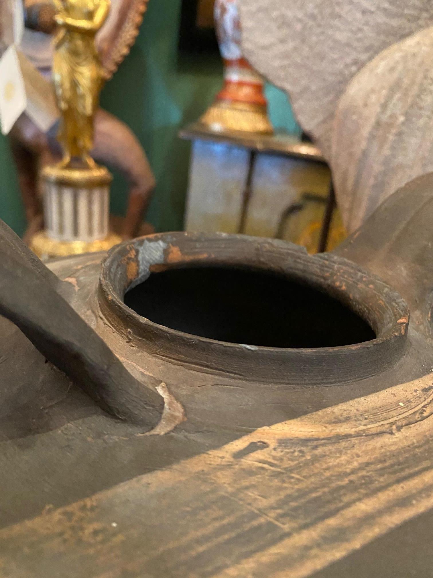 Jarra Porta Agua Jarrón de Cerámica Hecho a Mano Florero Antiguo LA CA centro de mesa en venta 5