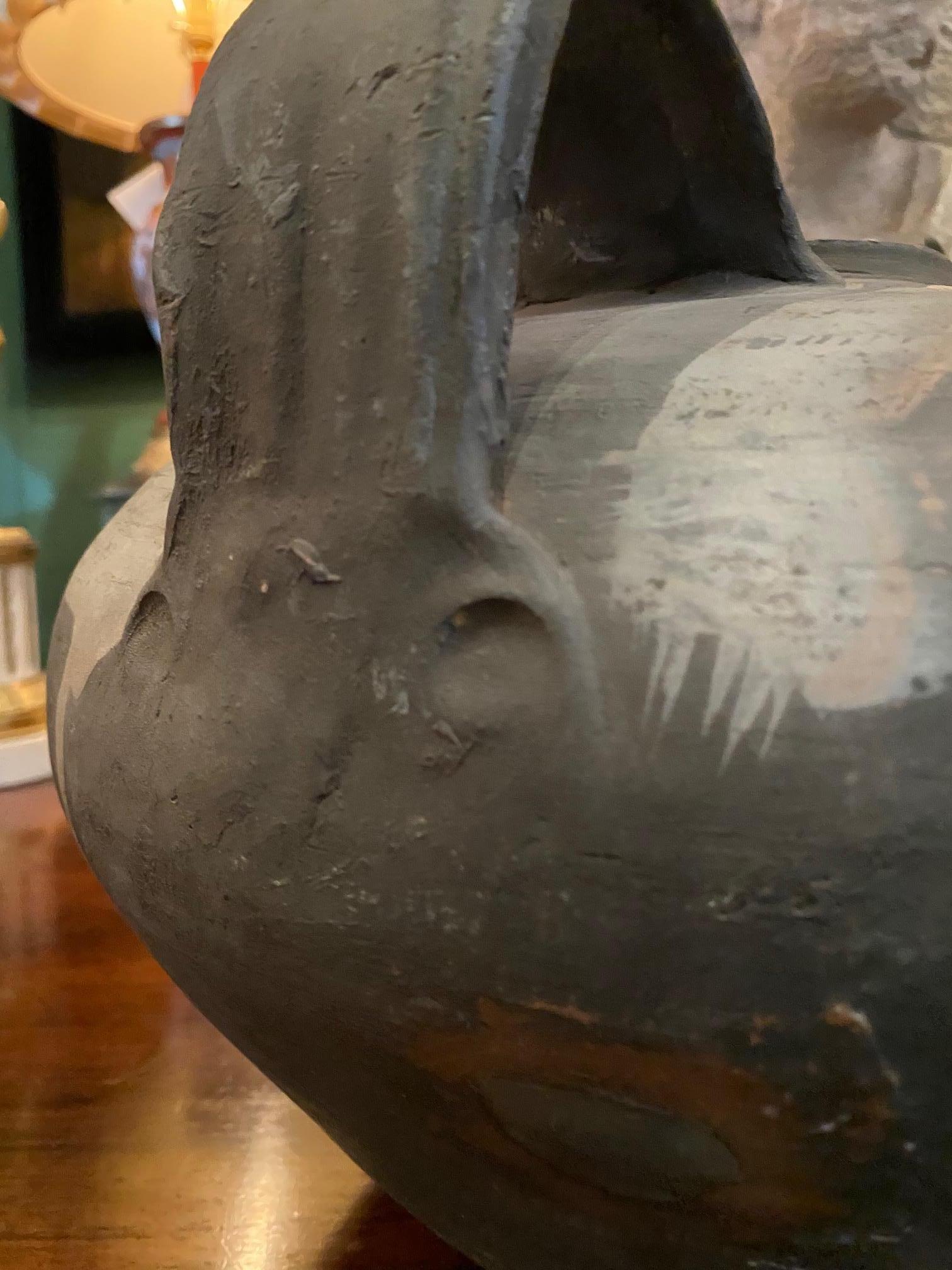 Water Holder Jug Pottery Handmade Pitcher Vase Antiques LA CA centerpiece decor For Sale 3