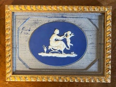 19th c. Wedgwood Jasperware Lady Templetown Framed Neoclassical Plaque