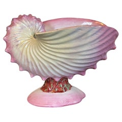 19th c. Wedgwood Pearlware Centerpiece - Pink Nautilus Sea Shell Compote Tureen