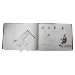 19th C William IV 1836 Grand Tour Sketch Book Switzerland Germany Fr.Strickland