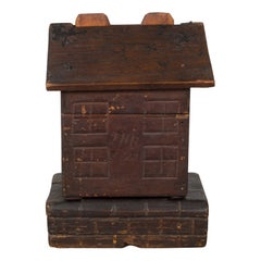 19th C. Wooden House Model C.1800s Antique 19th C. Wooden House Model C.1800s