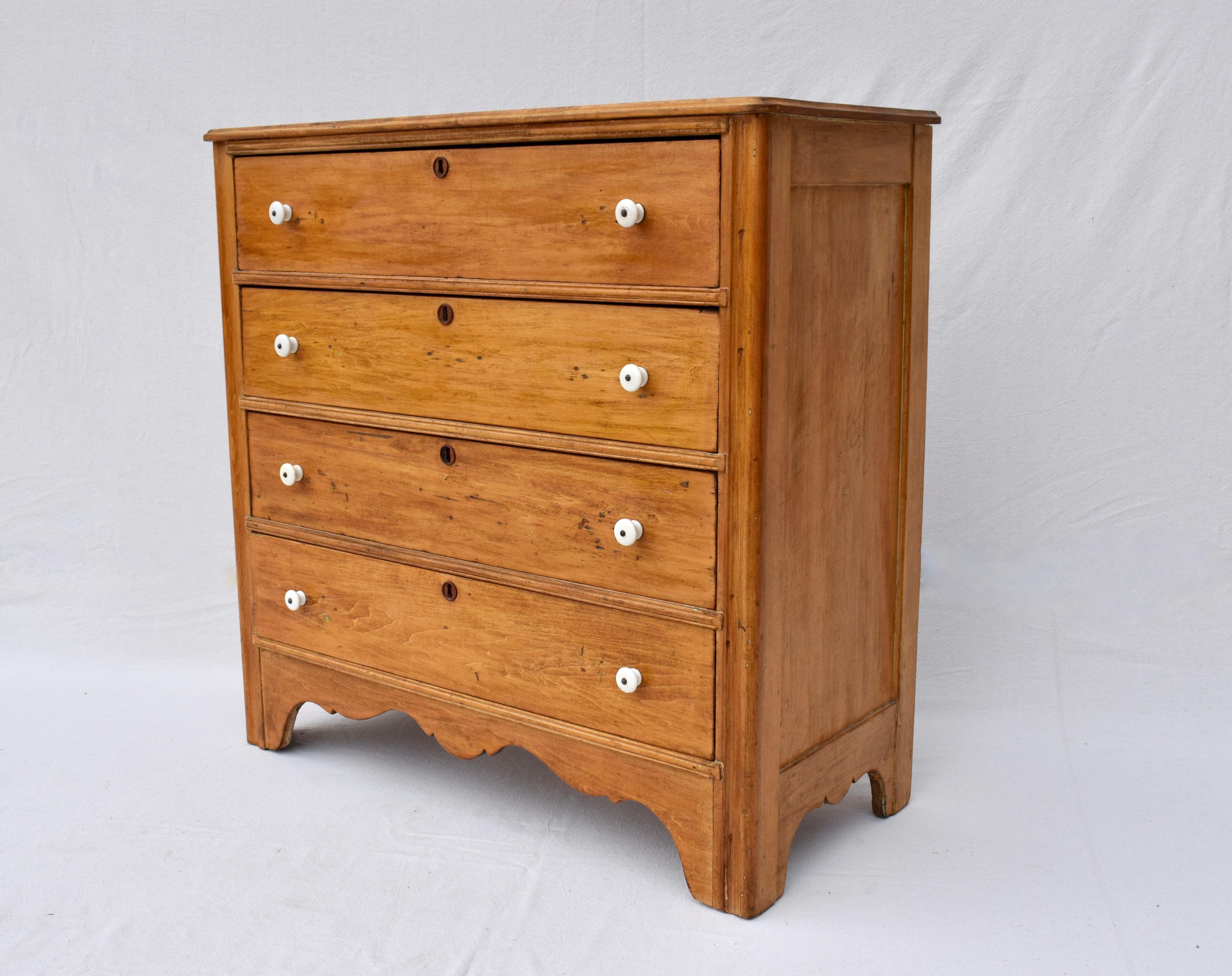 Federal 19th C. Yellow Pine Chest of Drawers