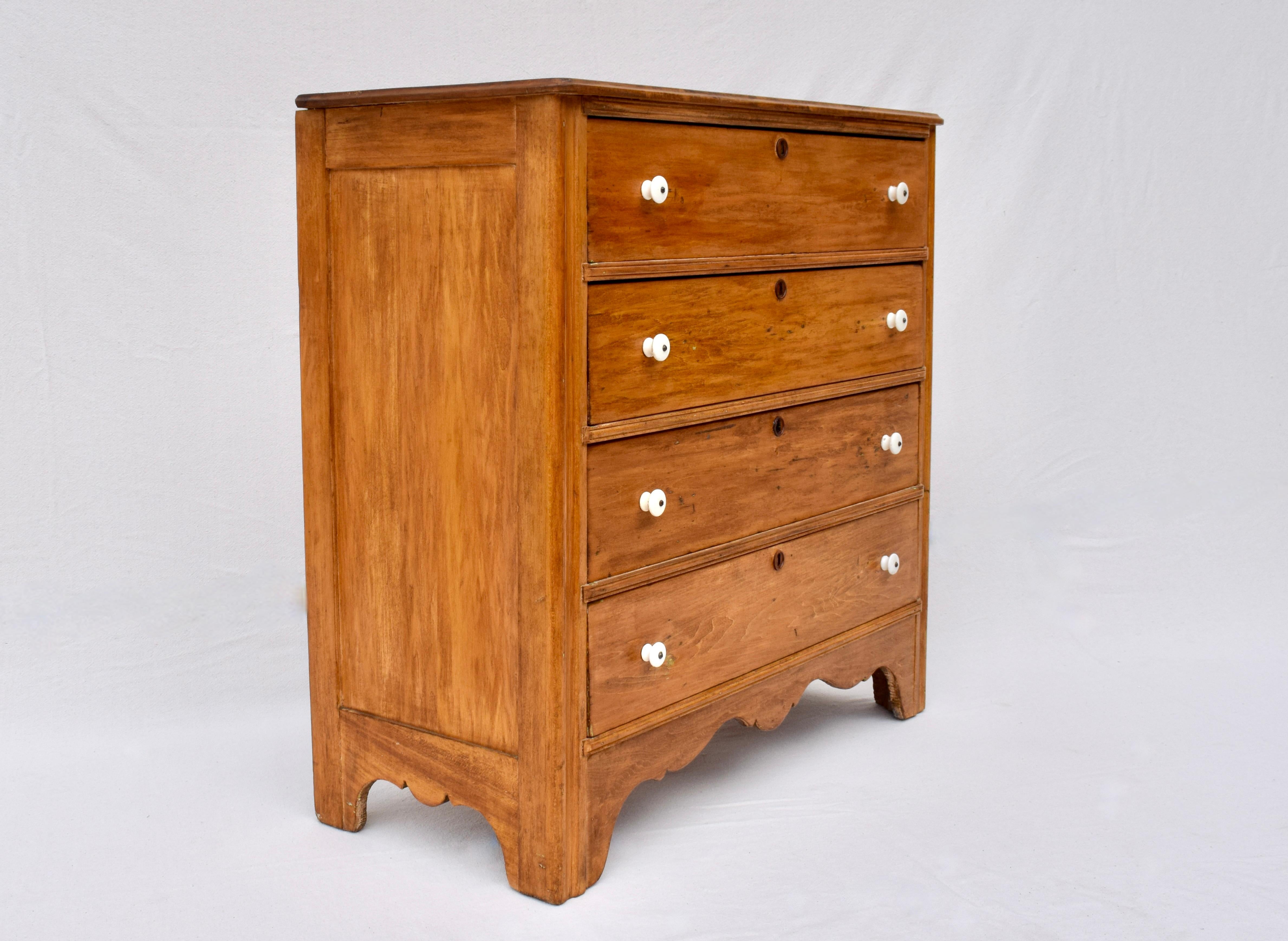 19th Century 19th C. Yellow Pine Chest of Drawers