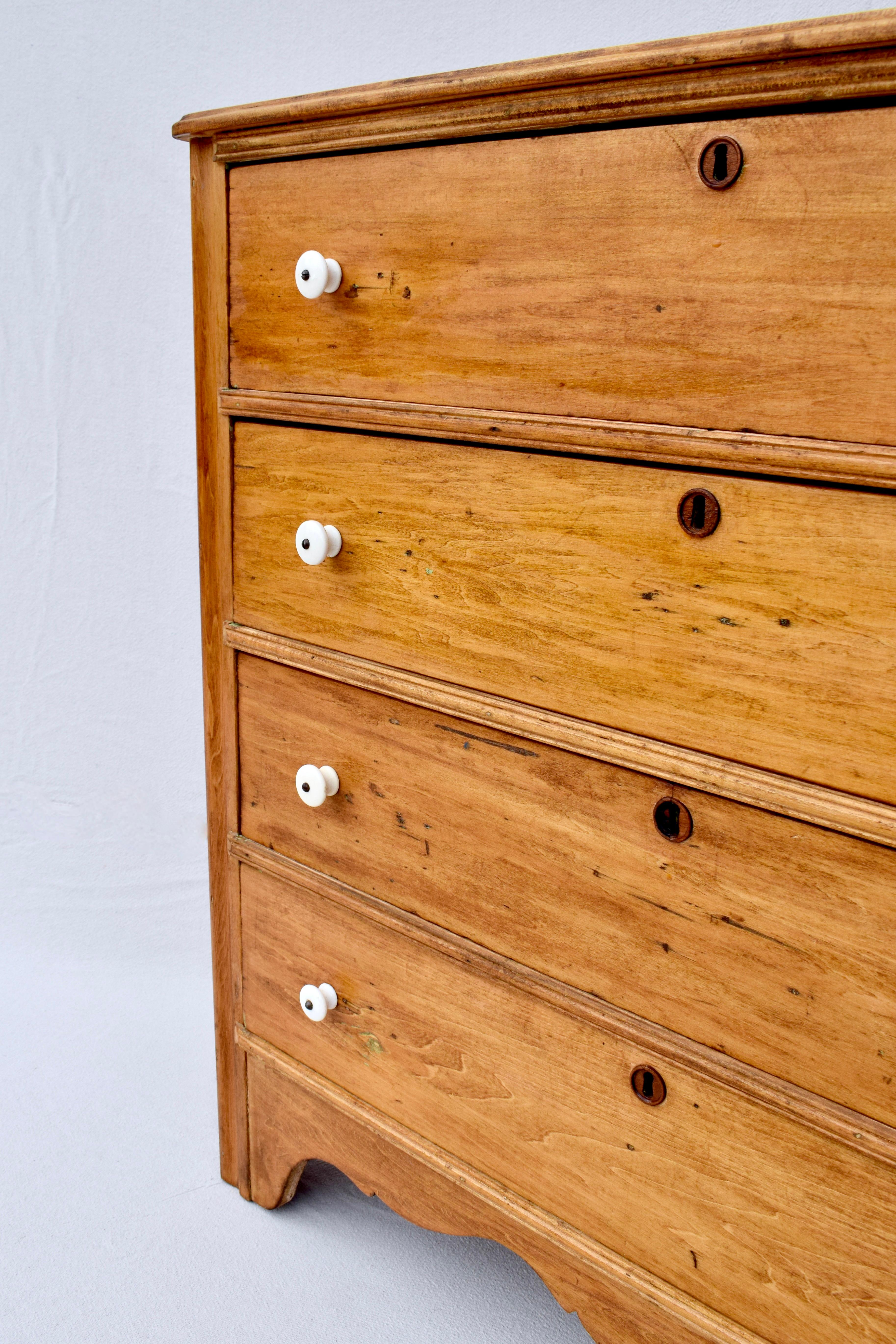 19th C. Yellow Pine Chest of Drawers 1