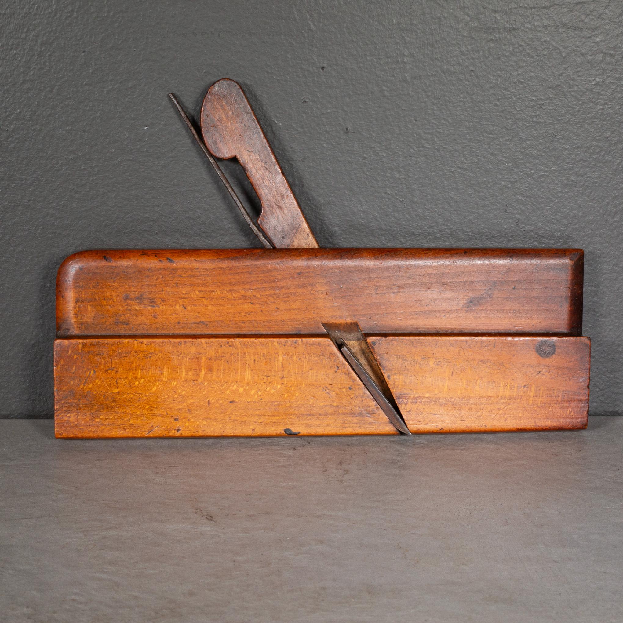 ABOUT

Antique wooden carpentry plane with steel blade used to make trim and moldings. Stamped 