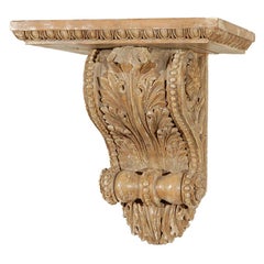 19th Carved Wooden Corbel
