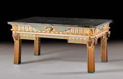 19th Century Gilt Carved Center Table Egypt Style Ismail Pasha Gezireh Palace