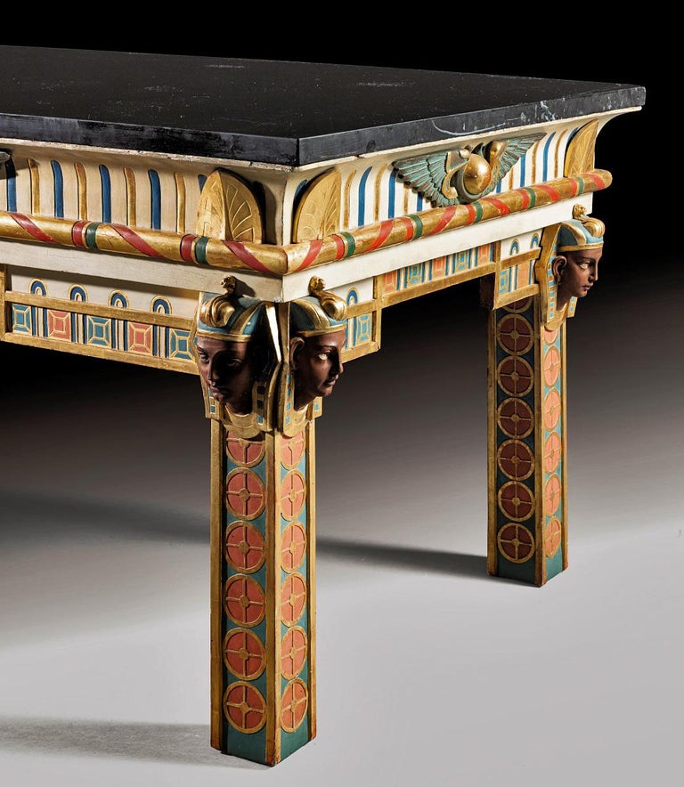 Gilt Carved Center Table Egypt Style Ismail Pasha Gezireh Palace Kairo