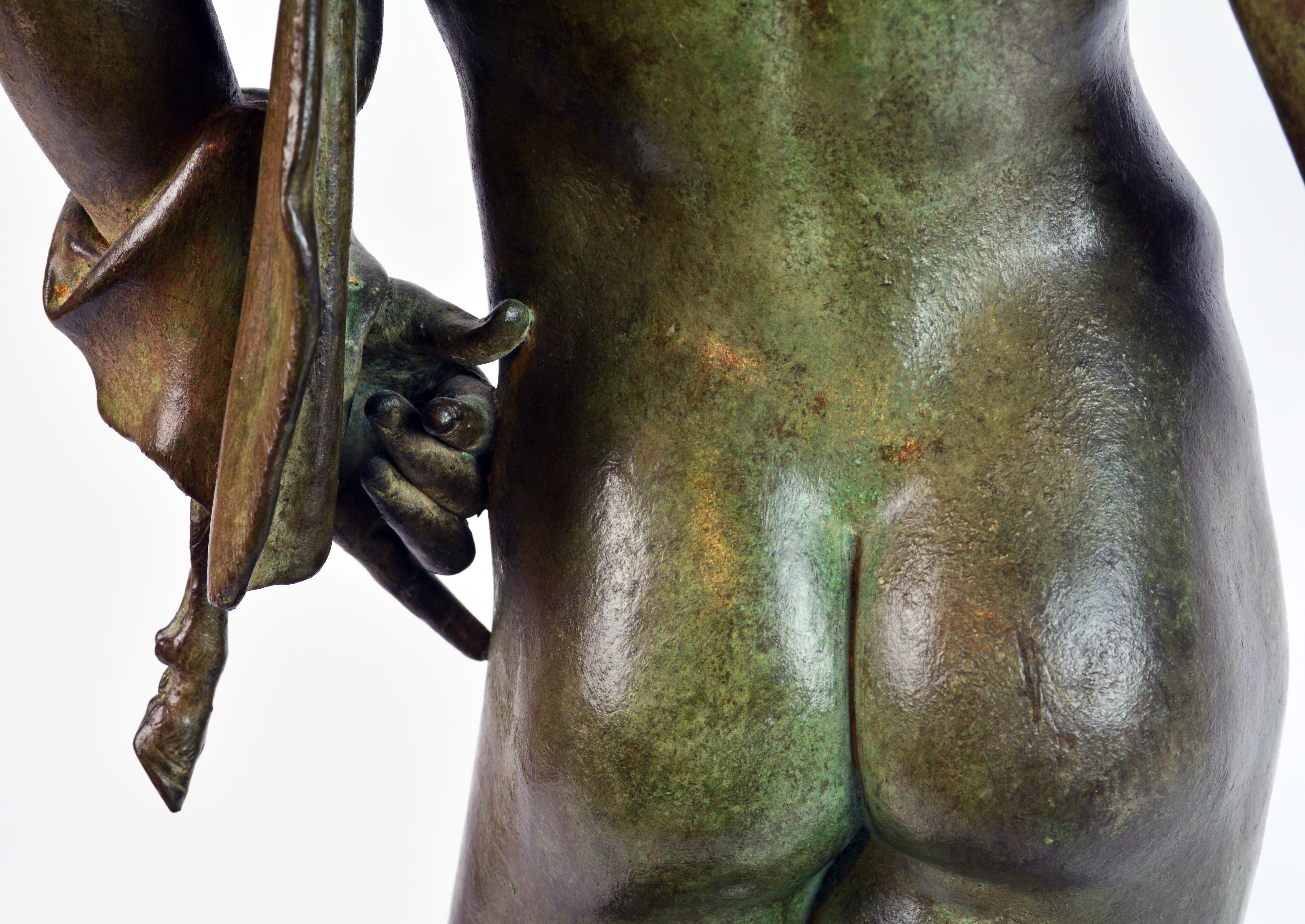 figure en bronze du XIXe siècle:: Narcisse d'après la fonderie V. Gemito Antique Naples 3