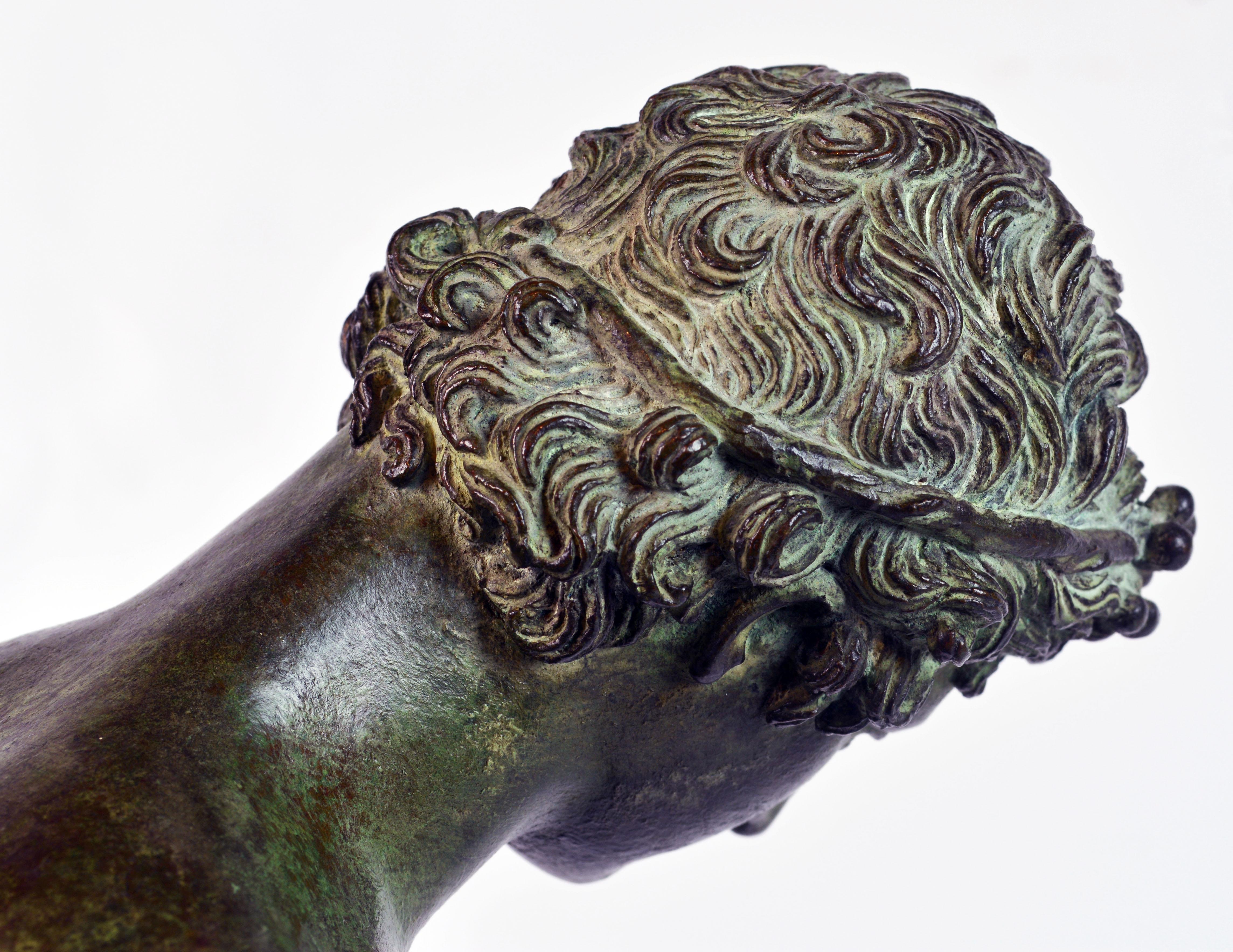 figure en bronze du XIXe siècle:: Narcisse d'après la fonderie V. Gemito Antique Naples 4