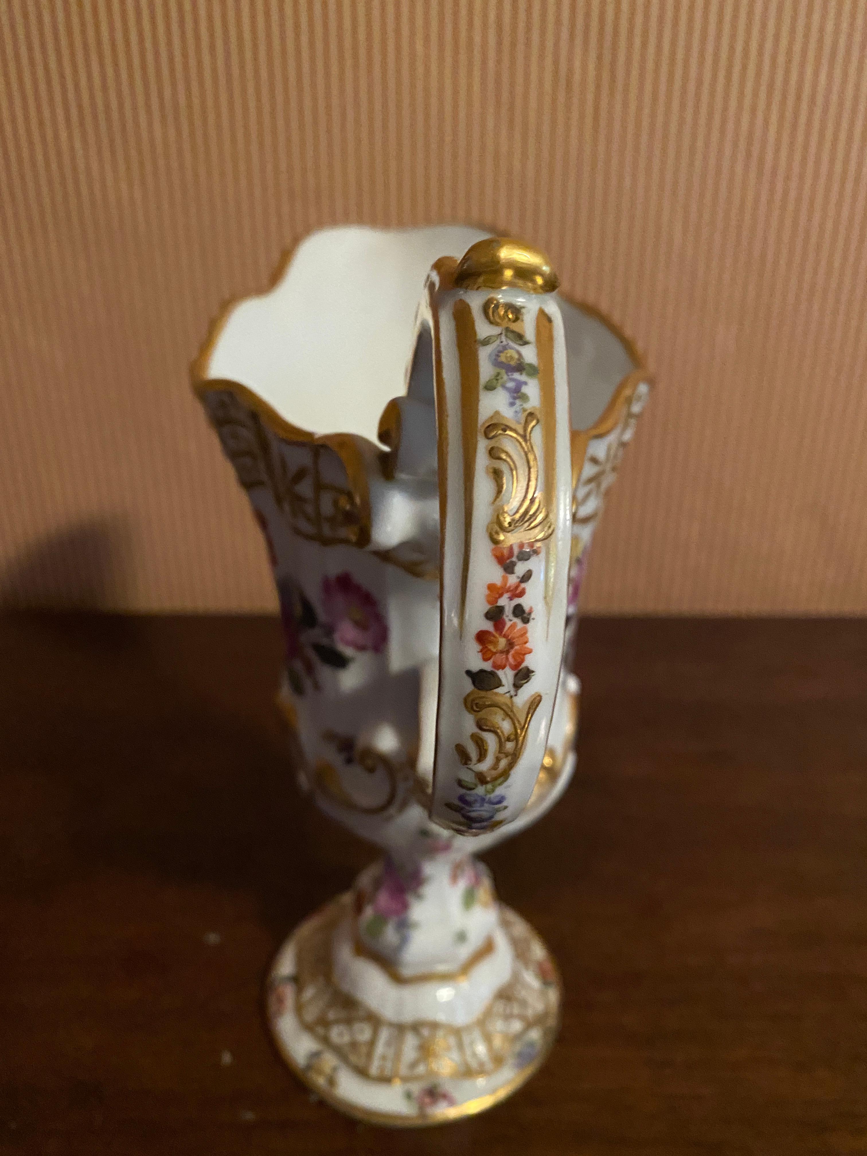 Gilt 19th Cent. Choisy-le-Roy Ewer, in the Manner of Meissen, 