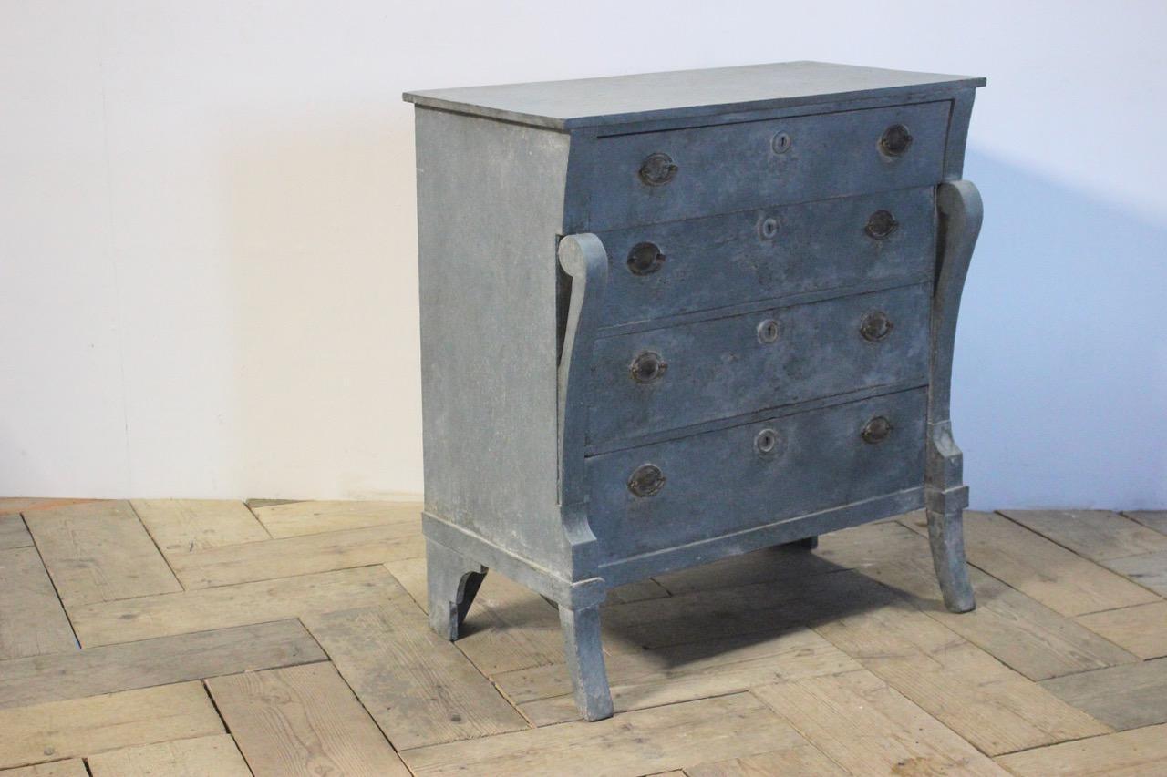 19th Century Dutch Painted Concave Commode (Holz)