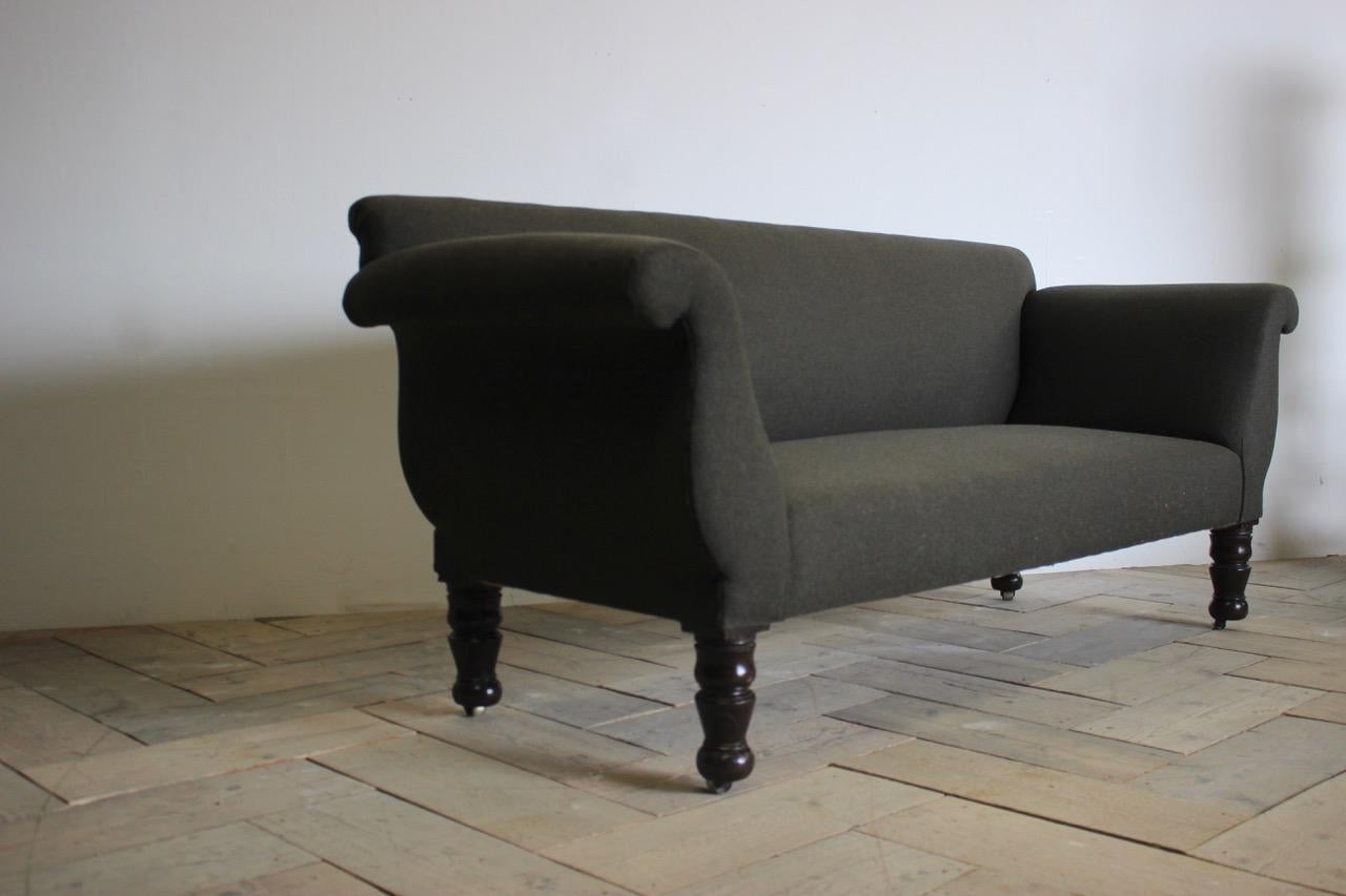 Fabric 19th Century English Country House Sofa For Sale