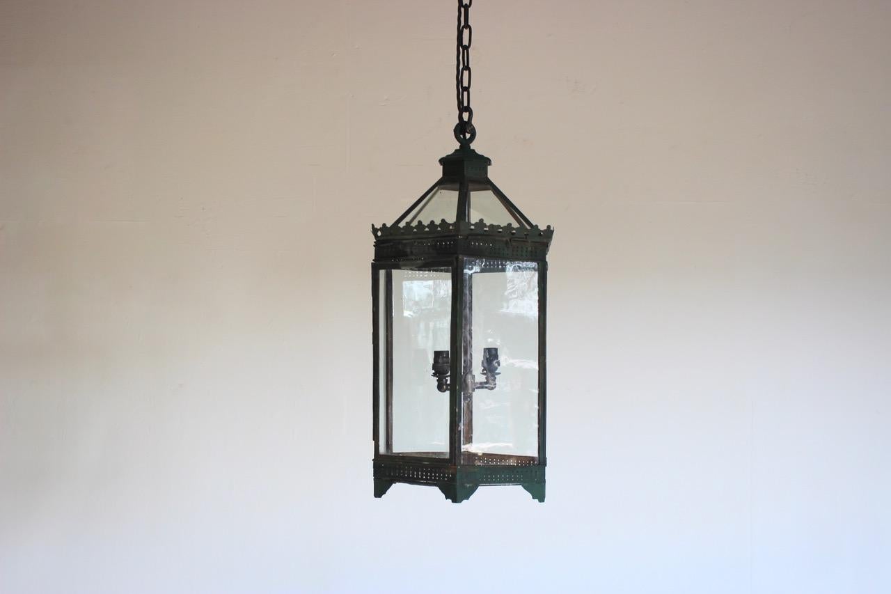 19th Century English Country House Toleware Lantern 2