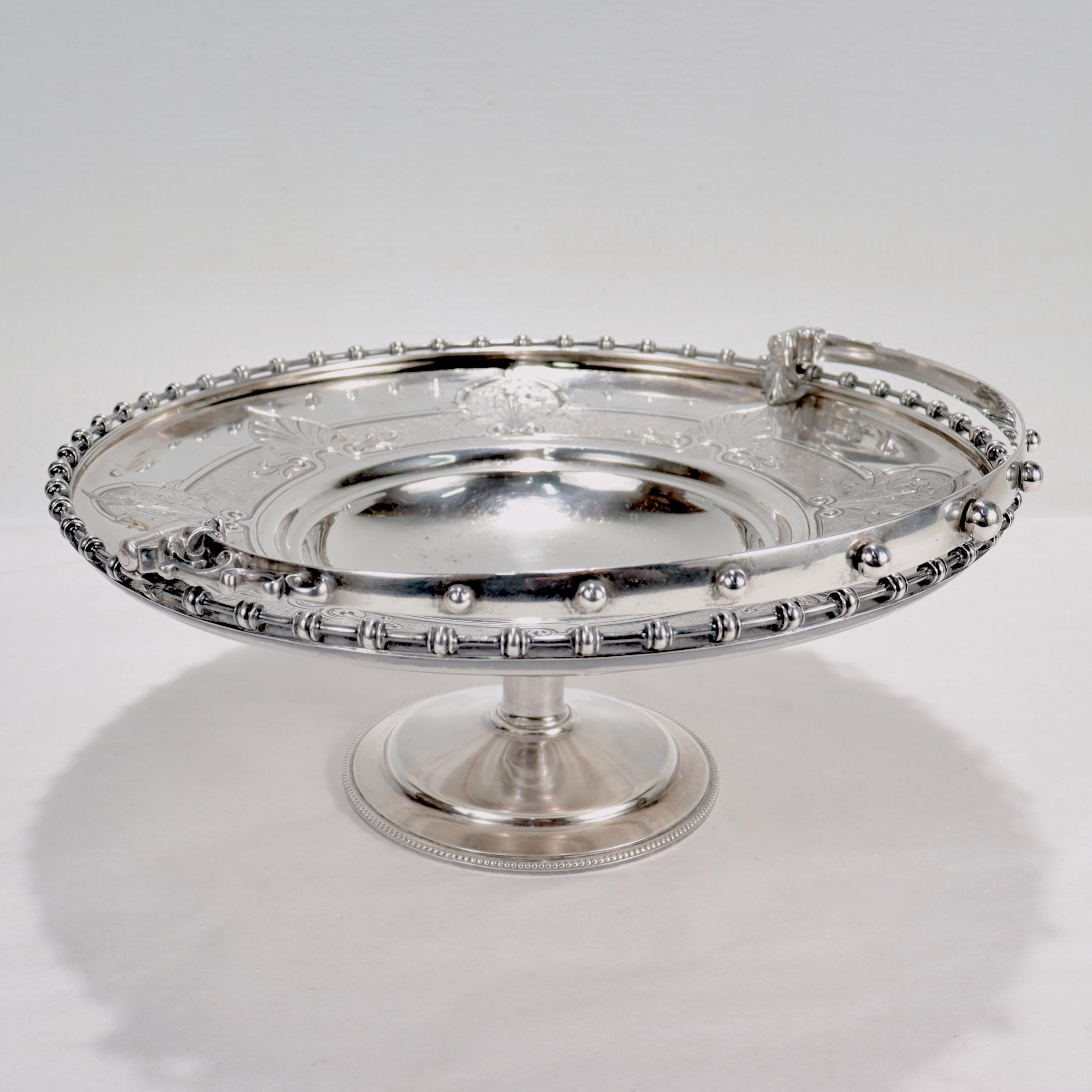 19. Jahrhundert Gorham Münze Silber Griff Tazza von New Orleans, LA Southern Interest im Angebot 5