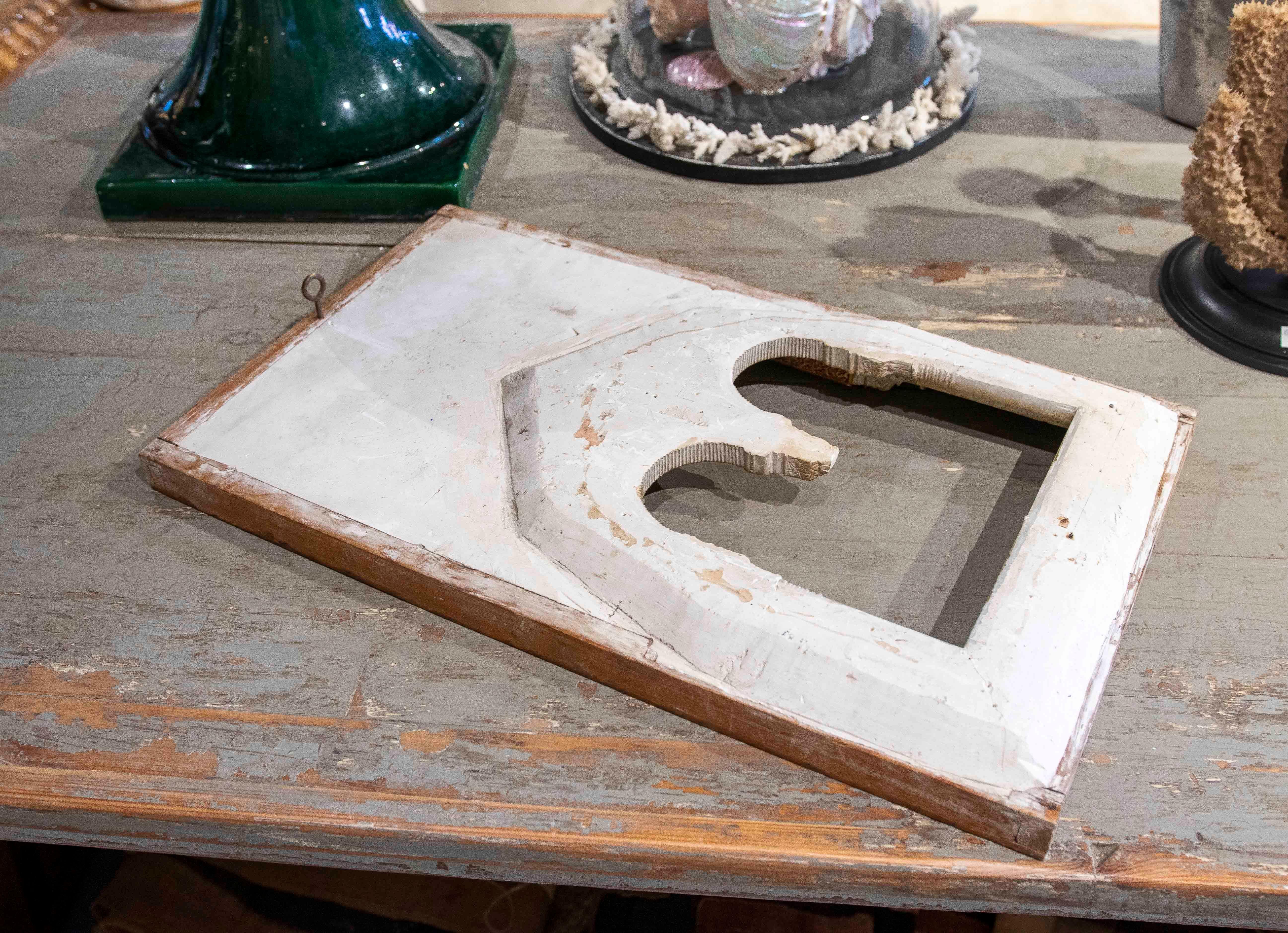 19th Cent Spanish Framed Plaster Model of a Moorish Doorway Typical of Grenade 11