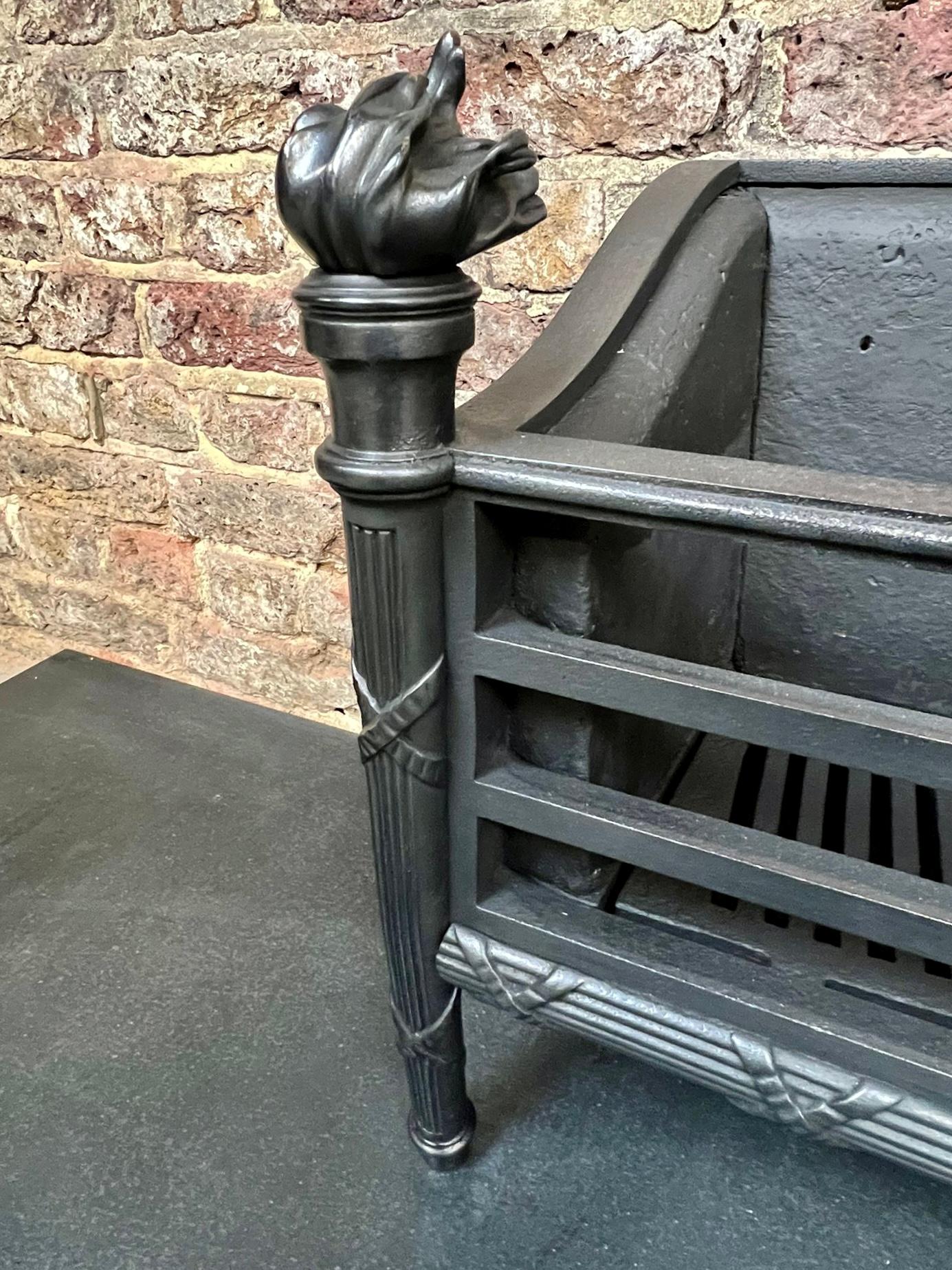 19th Centrury Cast Iron Fireplace Basket Grate For Sale at 1stDibs