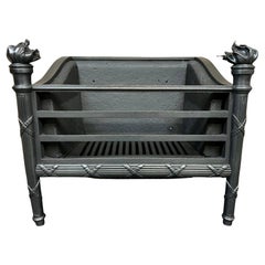 19th Centrury Cast Iron Fireplace Basket Grate