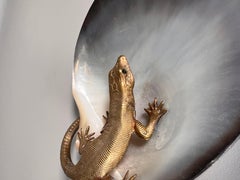 19th Centry Austro-Hungarian Bronze Lizard Desk Dish