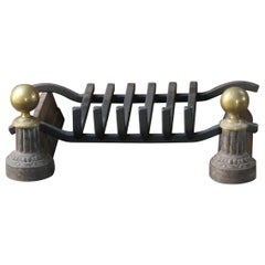 19th Centur French Napoleon III Fire Grate, Fireplace Grate