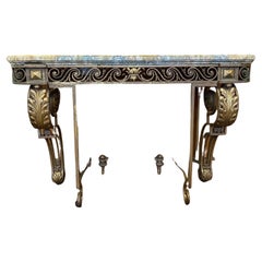 19th Century Iron Sidetable