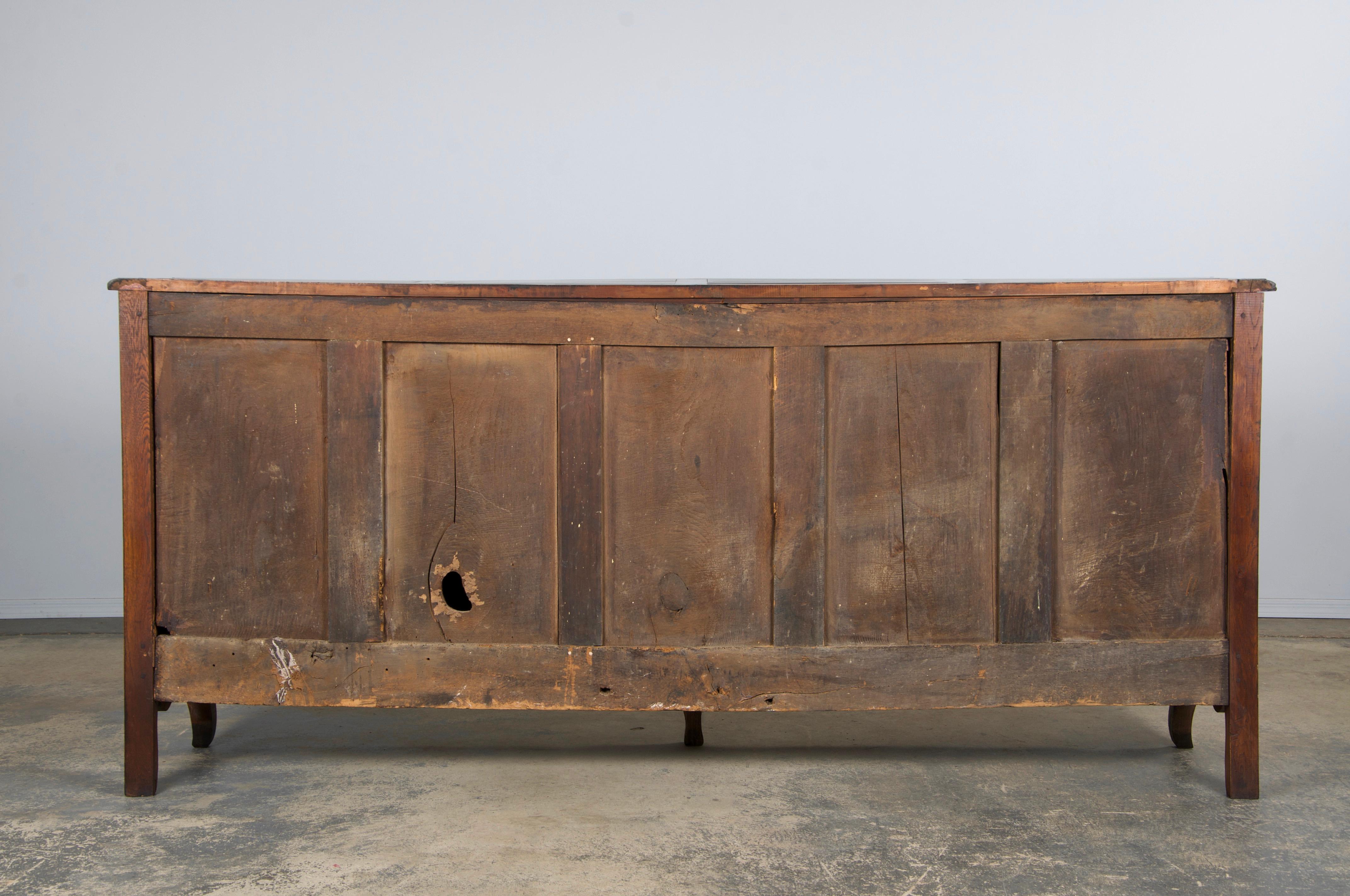 Credenza in legno di Oak Oak del XIX secolo, stile Luigi XV, francese e di campagna in vendita 14