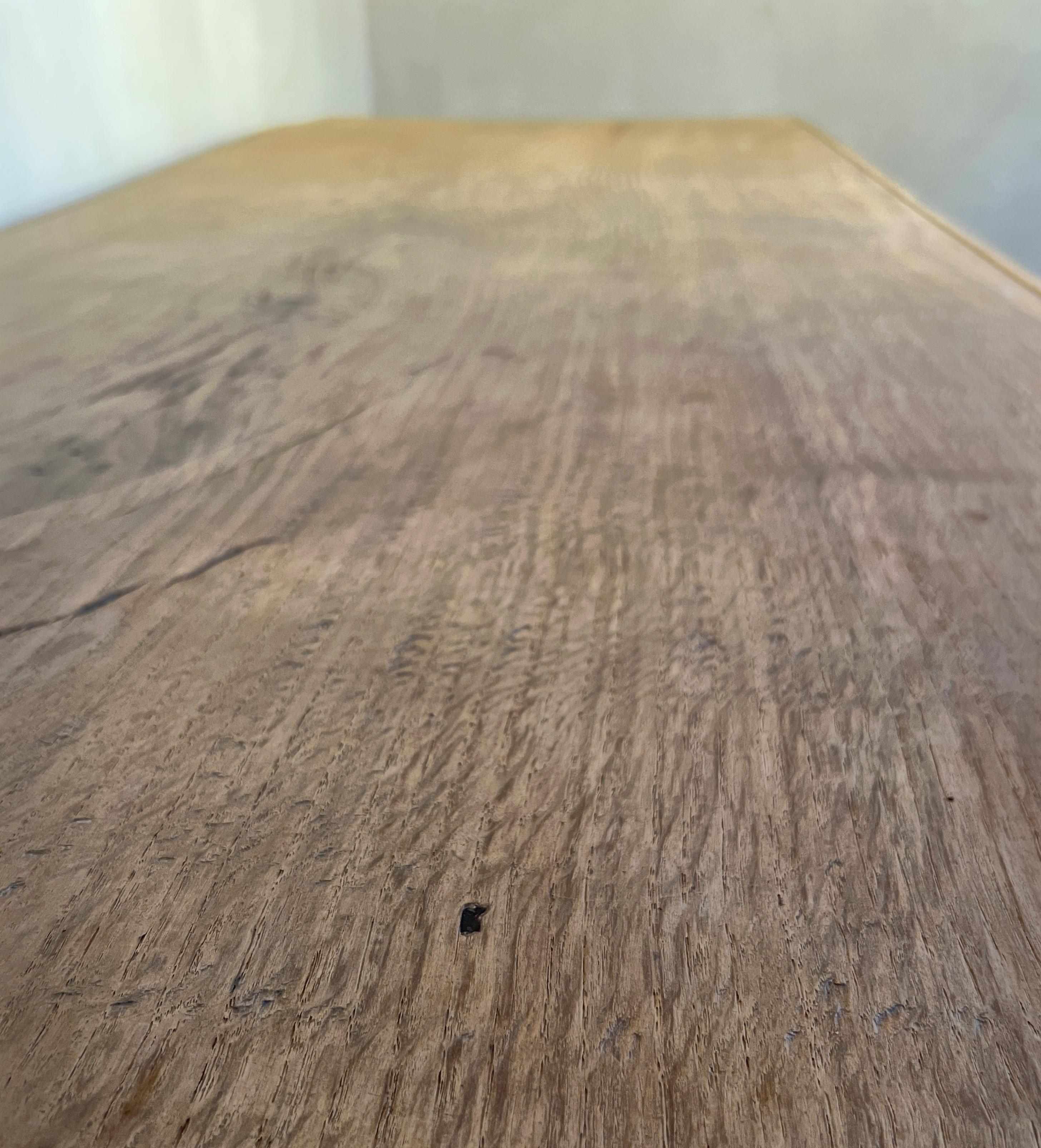 Français Table de réfectoire de ferme du 19e siècle à 1 plateau en dalles en vente