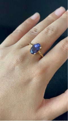 19th Century 1.20ctw Purple 14k Yellow Gold Ring