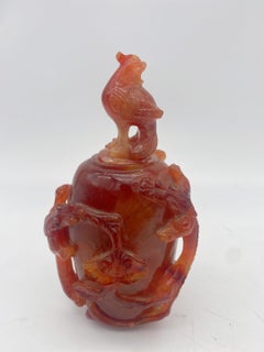 Early 20th Century Antique Chinese Agate Bottle