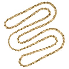 19th Century 18 Carat Gold Link Chain