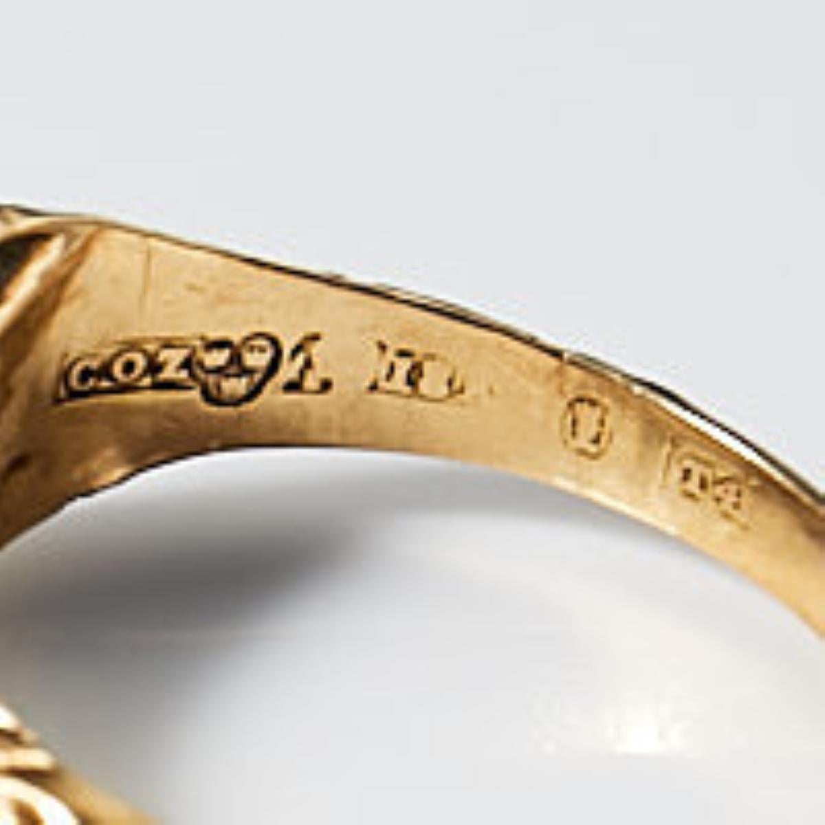 19th century 18 karat yellow gold and enamel memorial 