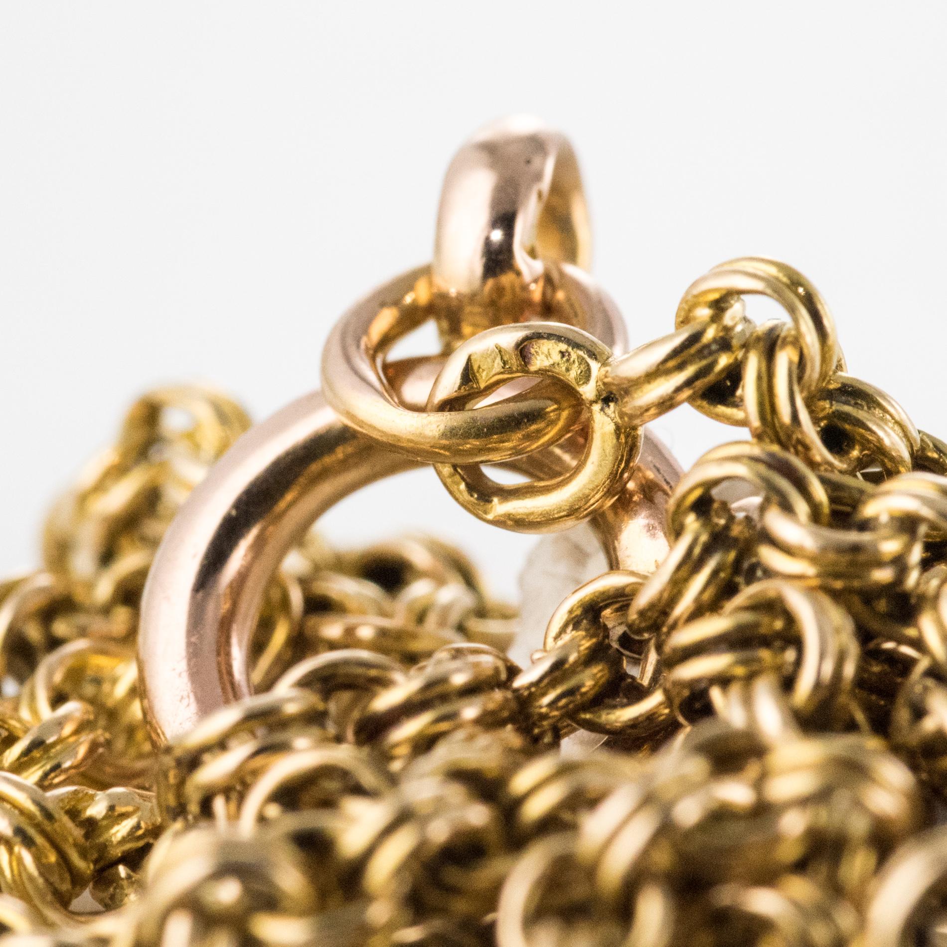 19th Century 18 Karat Yellow Gold Chain Necklace 6