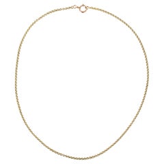 19th Century 18 Karat Yellow Gold Chain Necklace
