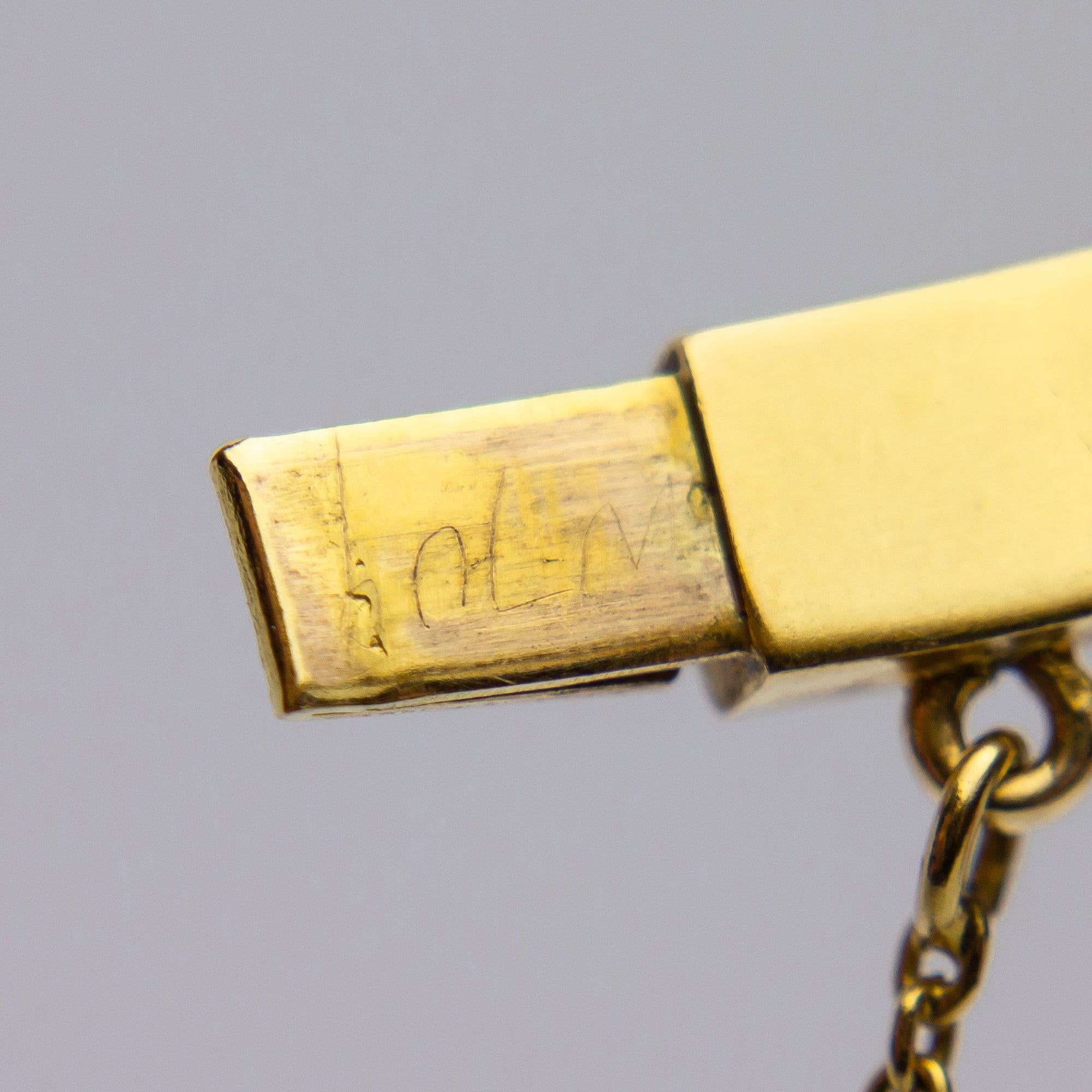 19th Century, 18 Karat Yellow Gold & Diamond Bangle In Good Condition In Brisbane, QLD