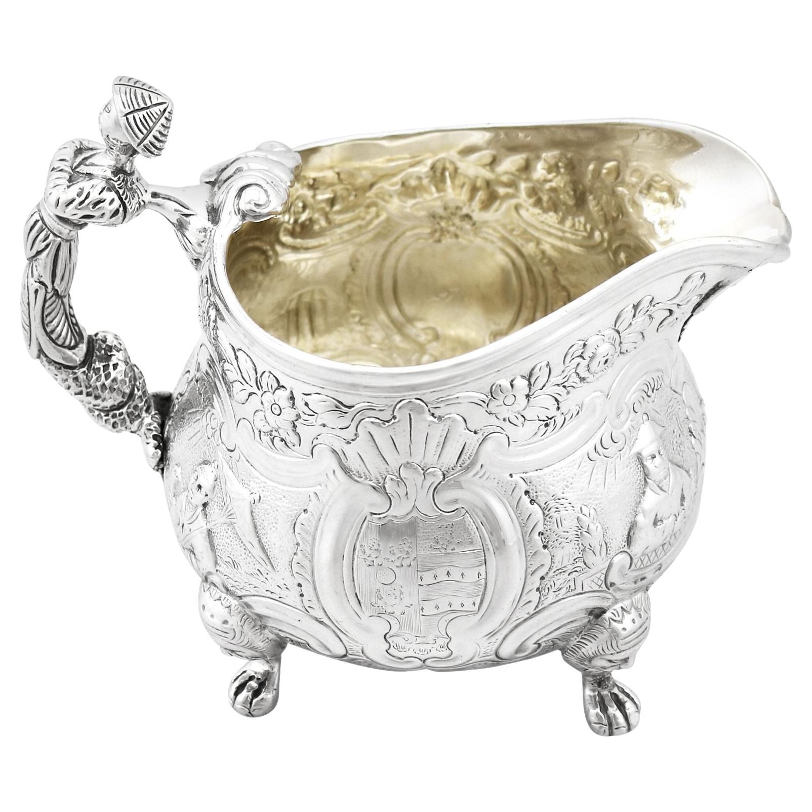 19th Century 1815 Antique George III Sterling Silver Cream Jug